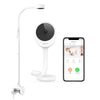 NETVUE Peekababy Baby Camera with Wireless Audio, Adjustable Crib Mount Monitor, Works via 2.4GHz Wi-Fi for Wide Coverage & Stab