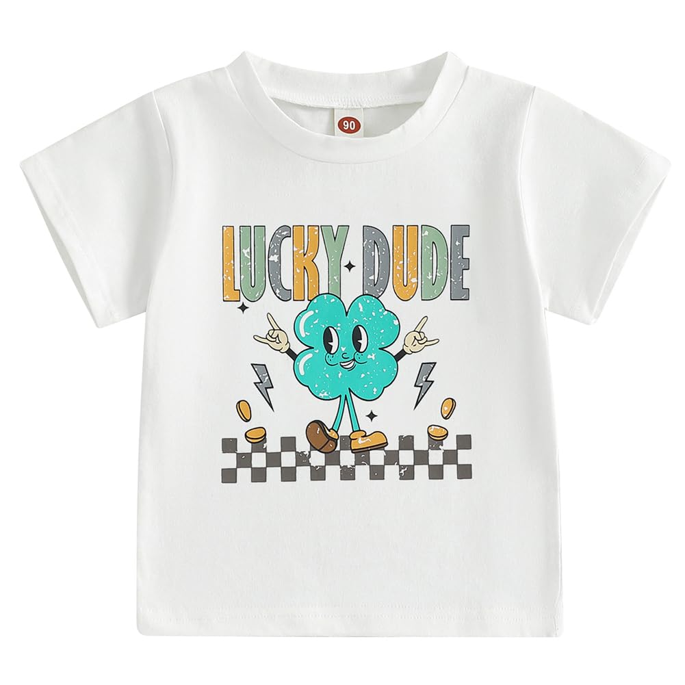 Kids Toddler Boys Girls St Patrick'S Day T-Shirt Short Sleeve Lucky Du – Cutebab WBBAPB0DNQRS8K1