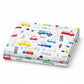 Hi mom Baby Towel, Newborn Hooded Bath Towel, Safe and SkinFriendly, Vehicle Theme Print
