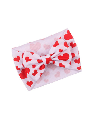Bbtdin Valentine'S Day Turban Bow Baby Girls Valentine'S Day Headband Bowknot Holiday Headware Btv03 (A1)