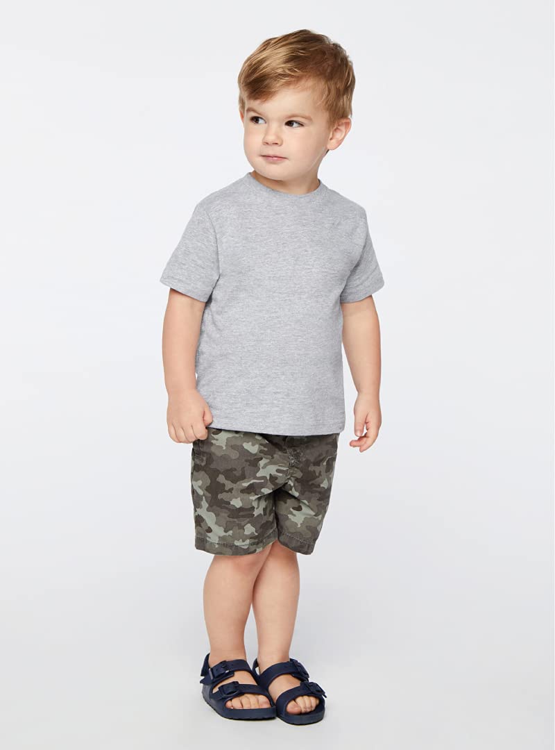 Rabbit Skins 3321 - Fine Jersey Toddler T-Shirt, Granite Heather, 4T