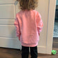 Retsugo Toddler Girls Clothes 2 Piece Girls Cat Outfit Kitten Sweater Crewneck Sweatshirts And Paw Print Cat Pants Leggings Pink
