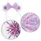 Foeran Mouse Ears Headbands Shiny Bows Mouse Ears Glitter Party Princess Decoration Cosplay Costume For Girls Women (Frozen Purp