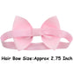 Willingtee Baby Girls Headbands Tiny Bows 2.75 ' Grosgrain Ribbon Hair Bow Hair Band Hair Accessories For Baby Girls Infants To