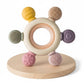 Novo Baby Baby Teether 06 Months  Soft Silicone & Wood Toy For Infants | BpaFree Teething Relief For 312 Month Age Group | 3