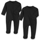 Elevens Kingdom Baby Pajamas 9-12 Months Black Cotton Baby Boy Sleeper Sleepers PJs with Mitten Cuffs,2 Way Zipper Baby Boy Clo