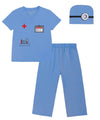 Lensous Baby Boys ' Doctor Costume Bodysuit (Blue, 2T)