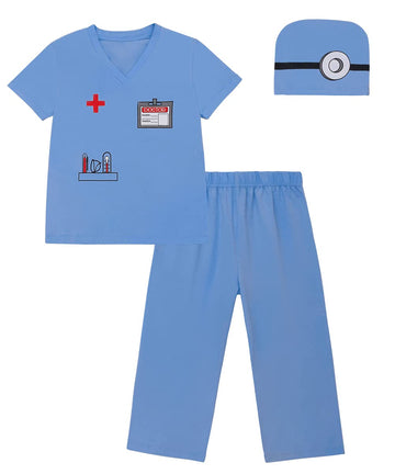 Lensous Baby Boys ' Doctor Costume Bodysuit (Blue, 12-18 Months)