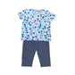 Jus Cubs Girls Cotton Printed Pyjama Blue (Pack of 1)