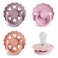 Frigg Silkysoft Silicone Baby Pacifier 4-Pack Sunset Bliss | Made In Denmark | Bpa-Free (0-6 Months)