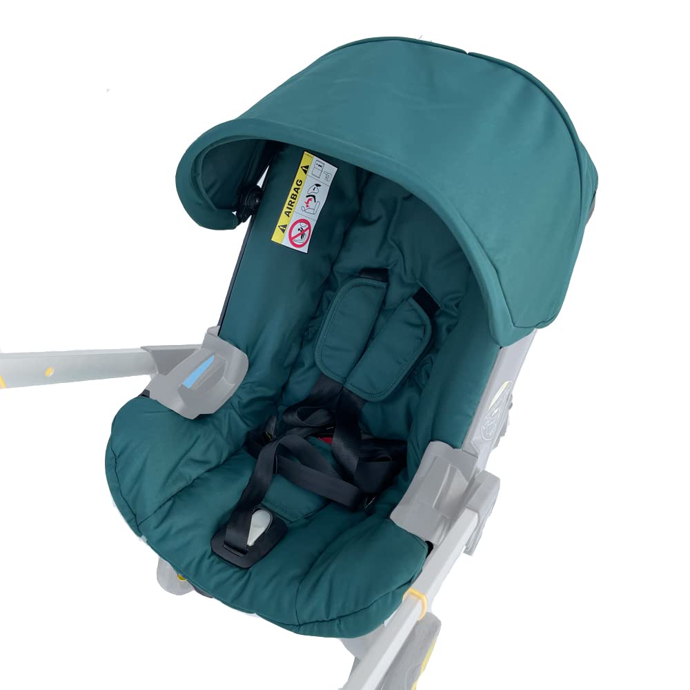 Seat Cushion Changing Kits Clothes, Sun Shade, Stroller Canopy Compatible with Doona Car Seat & Stroller (Green)