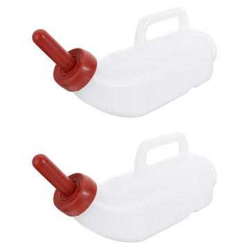 2Pcs 68 Oz Calves Nurser Bottles With Handle And Silicone , Lamb Cow Feeding Bottle, Farm Goats Milk Feeder, Livestock Supplies