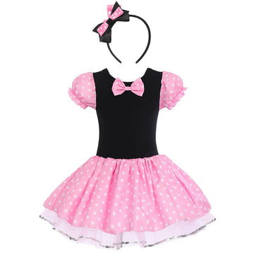 Baby Girls Polka Dots Princess Costume Dress Up 1St Halloween Cosplay Fist Birthday Party Cake Smash Outfit Fancy Christmas Ball