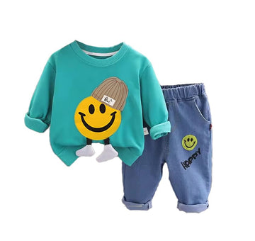 Bold N Elegant Cotton Blend Striped KidS Full Sleeve Polo TShirt With 3D Bear Toy And Jogger Pant Classy Party Clothing Set Fo