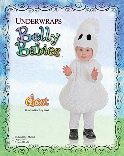 UNDERWRAPS baby boys Babys Cute Ghost infant and toddler costumes, White, Medium 18-24 Months US