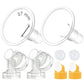 Maymom Myfit Flange Set, Two-Piece Breast Shield (27Mm Large) Connector Valve Membrane Compatible With Medela Breast Pumps (Pump