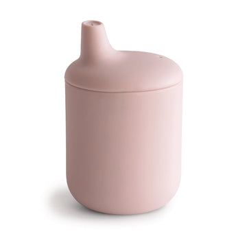 Mushie 100% Silicone Baby Sippy Cup | 6 Months+ (Powder Blue)