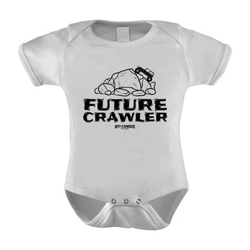 Off-Camber Apparel Infant Future Crawler Onesie Offroad 4X4 Outfit Multiple Sizes/Colors (6 Month, White)