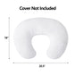 Little Grape Land Nursing Pillow For Breastfeeding, Bare Naked Breast Feeding Pillows For Mom, Bottle Feeding & Tummy Time, Brea