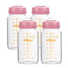 Matyz Glass Breastmilk Storage Containers, 4 Pack, 8 Oz Bottle, Fit With Spectra Medela Philips Avent Pump - Wide Mouth Breastmi