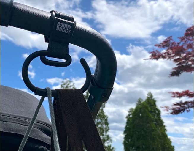 Nonslip Stroller Hook For Hanging Diaper Bags, Purse, Shopping On Strollers Buddyduggy