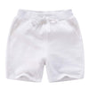 Ptpuke Toddler Kids Solid Cotton Comfort Soft Baby Sport Jogger Shorts Boys Girls Casual Pants White