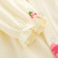 Footed One Piece Romper For Boys Girls Lightweight Cotton Lined Jumpsuit For 3-6 Month Infant Strawberry