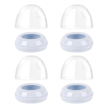 4-Pack Philips Avent Bottle Rings & Caps, Replacement Screw Rings For Natural Plastic & Glass Bottles