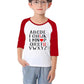 Future Ladies Man Current Mama'S Boy Raglan T-Shirt Toddler Boy Valentine'S Day 3/4 Sleeve Top Spring Cotton Outfit (1-2T, Red4)