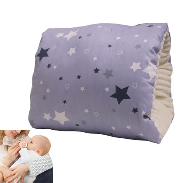 Lenotex Cotton Nursing Pillow For Breastfeeding & Bottle Feeding - Skin-Friendly Washable Mini Arm Pillow With Ergonomic Support