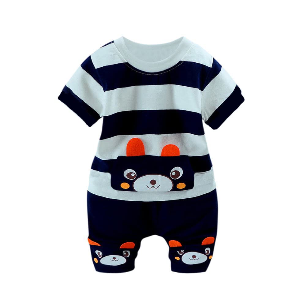 Bold N Elegant GirlS Cotton Cute Cartoon Print Half Sleeve TShirt And Shorts Clothing Set For Infant Toddler Baby Boy (12 Yea