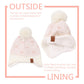 Jangannsa Knitted Baby Hat Scarf Set Winter Warm Boys Girls Beanie Fleece Lining Toddler Kids Hats With Pompom (White Heart Hat,