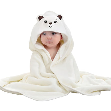 Baby Hooded Towels,31 x 31 in Baby Washcloths, Infant Super Soft Baby Bath Towels with Hood for Toddlers1-3,Highly Absorbent Vis
