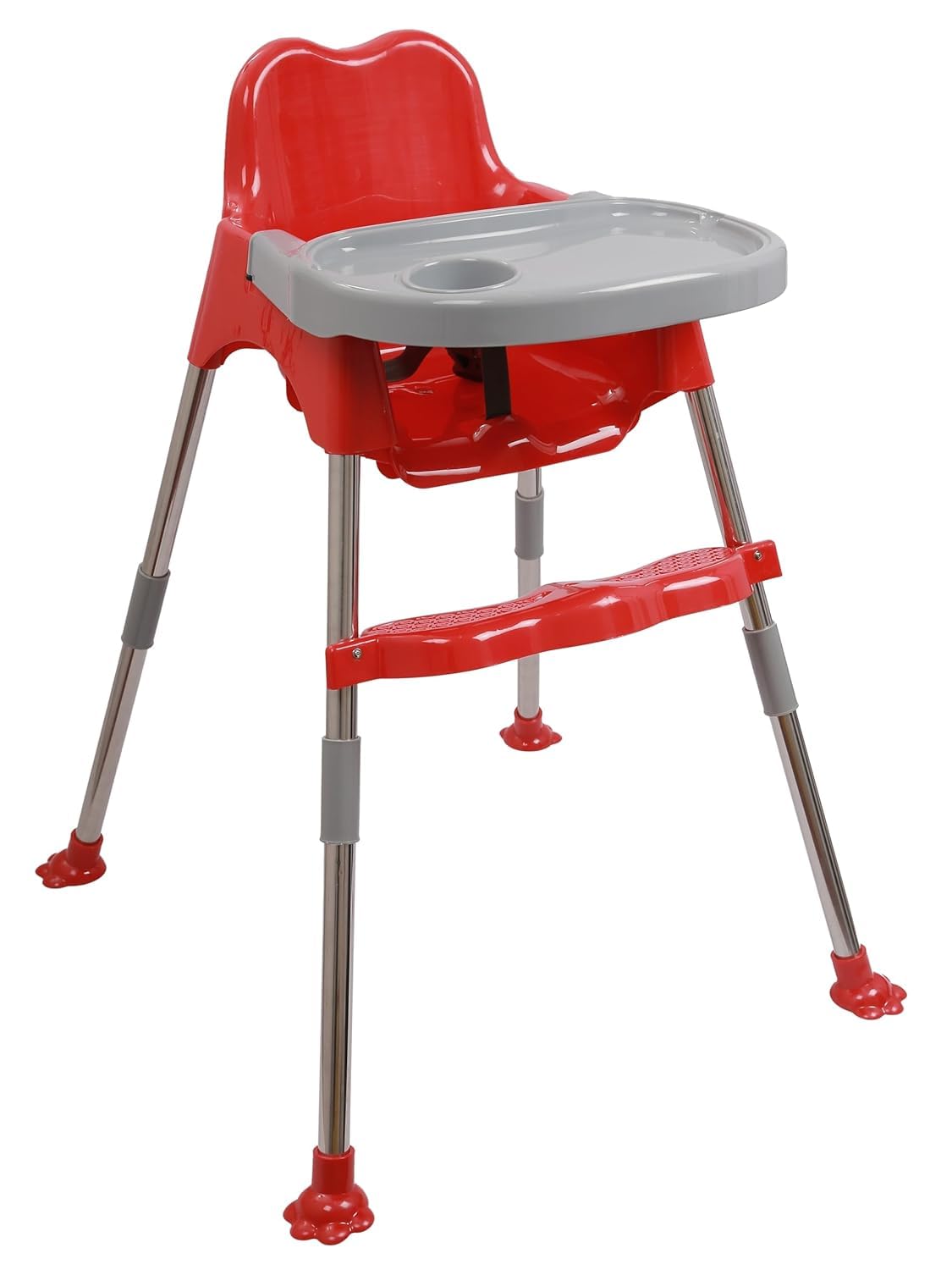 3In1 Convertible Baby High Chair With Tray, Adjustable Footrest & Easy Clean Design  Portable Feeding Chair For Infants & Tod