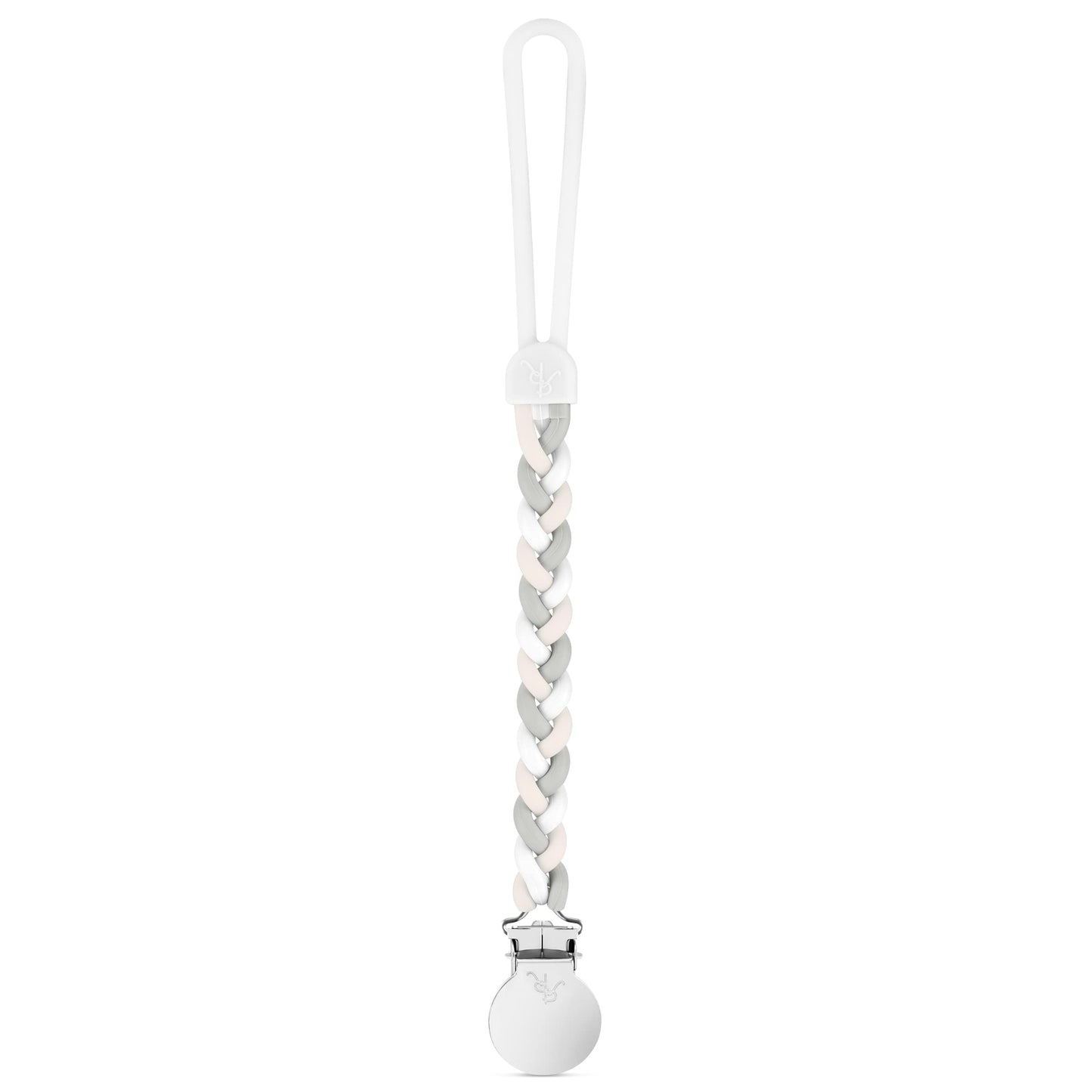 Ryan & Rose Cutie Clip Braiden Pacifier Clip - Braided Silicone (Sandbox)