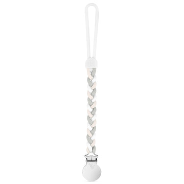 Ryan & Rose Cutie Clip Braiden Pacifier Clip - Braided Silicone (Sandbox)