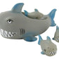 Playmaker Toys Rubber Baby Bath Animal Family Toy Sets (Shark)