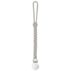 Ryan & Rose Cutie Clip Braiden Pacifier Clip - Braided Silicone (Slate)