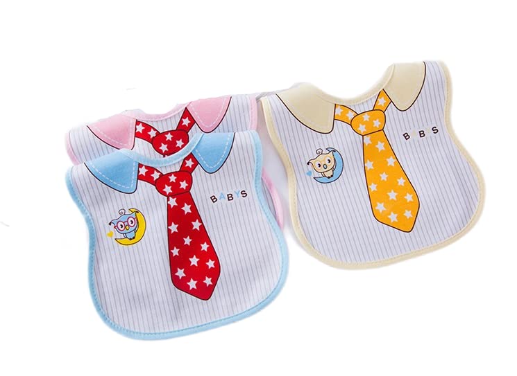 Babygo Cotton Baby Bibs | Soft, Waterproof & QuickDry Printed Feeding Aprons For Newborns & Toddlers, Gentle On Skin, Washable 