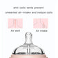 Potato Glass Baby Bottles For Newborn Babies, Anti Colic Breastfeeding Bottle With Wide Neck, Slow Flow, 2Pack, 2.5Oz, Pink