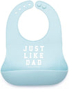 Baby Bib for Eating by Bella Tunno, Waterproof Silicone Bib with Large Food Catcher, Adjustable Fit for Babies 4-12 months & Tod