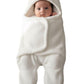 NAMAN 3in1 Hooded Baby Blanket Wrapper (White, Pack of 1) | Towel for Baby Boy and Girl | All Season Soft Swaddle for 06 Mont