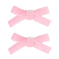 Cute 3.2' Pink Assorted Velvet Bow Hair Clips For Baby Girls, Toddlers, Kids, And Teens - 2 Pack