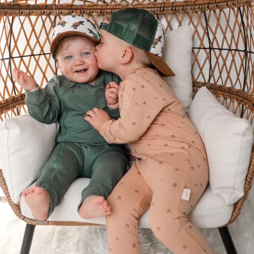 Born To Love Baby Hats-Toddler Boy Outfit- Dinosaur- Toddler Baseball Hat, Newborn Youth Flat Brim Mesh Trucker Surf Skatebro Fi