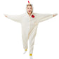 Canasour Chicken Onesie Kids Halloween Cosplay Costume Girls One Piece Rooster Pjs Anime Unisex Hoodie Pajamas For 6-8 Years Boy