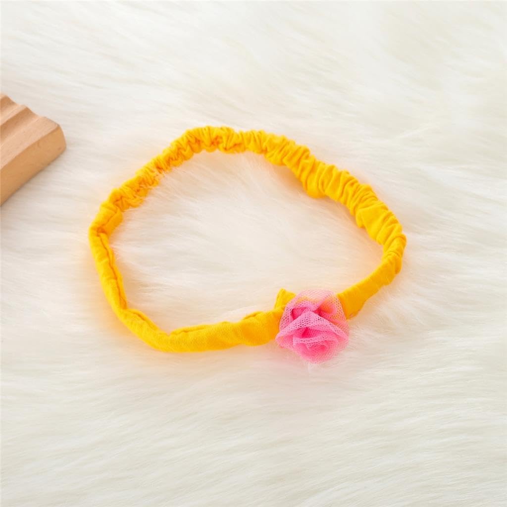 Dressy Daisy Baby Girls Princess Dress Onesie Bodysuit Romper Halloween Costume With Headband Size 12-18 Months Yellow 268