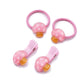 Baby Girls Mushroom Hair Clips Baby Mini Mushroom Hair Pin Kids Small Mushroom Tiny Hairclips BBW03 (4 Pcs-Pink)