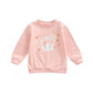 Mozikqin Toddler Baby Halloween Outfit Girl Boy Crewneck Sweatshirt Long Sleeve Letter Pullover Sweater Cute Fall Clothes (Spook