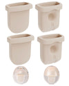 4Pcs Replacement Diaphragm For Eufy Wearable Breast Pump E10/S1/S1 Pro - Soft Silicone, Easy To Clean & Install