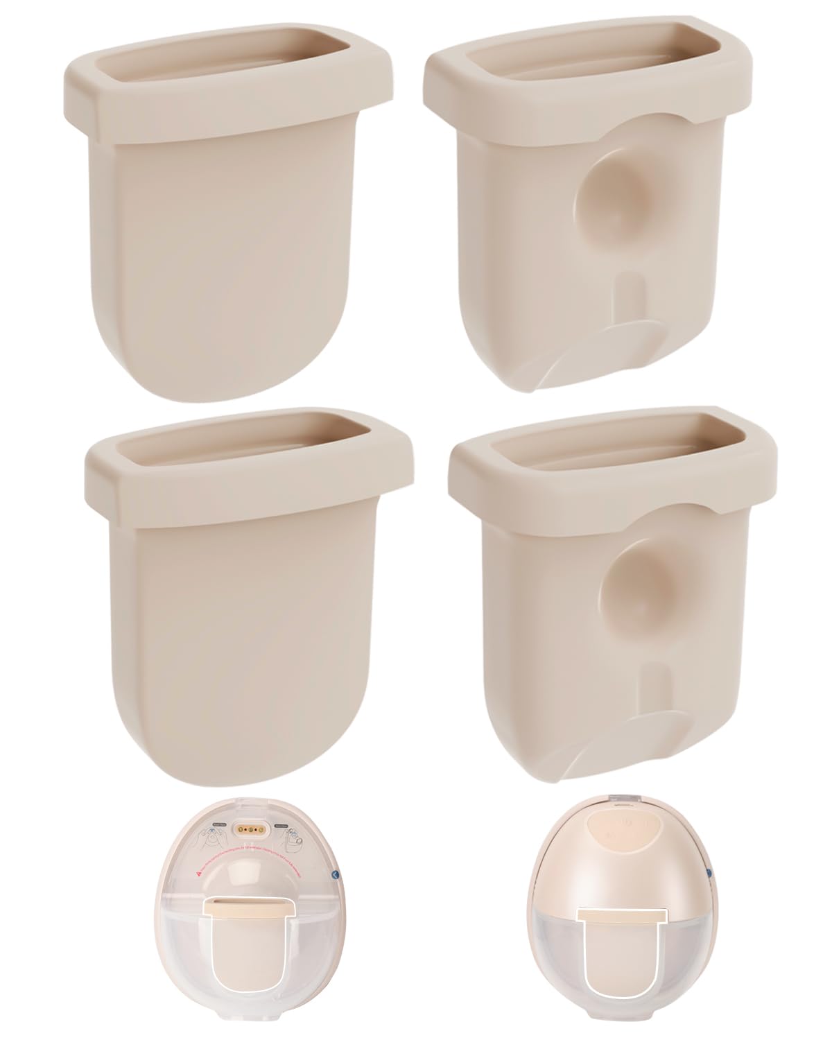 4Pcs Replacement Diaphragm For Eufy Wearable Breast Pump E10/S1/S1 Pro - Soft Silicone, Easy To Clean & Install